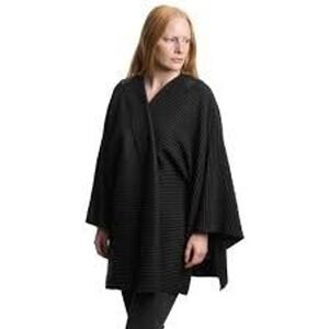 Design House Stockholm Pleece Poncho Wrap Jacket Black MoMA Marianne Abelsson OS
